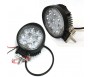 Lot 2 Round 27W Bright LED Work Light Spot Beam Off-road Driving Fog Lamp Truck 